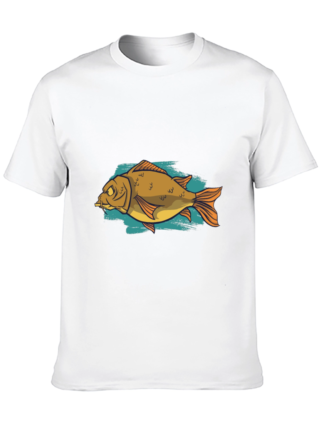 Funny Fish Graphic Black T-Shirt