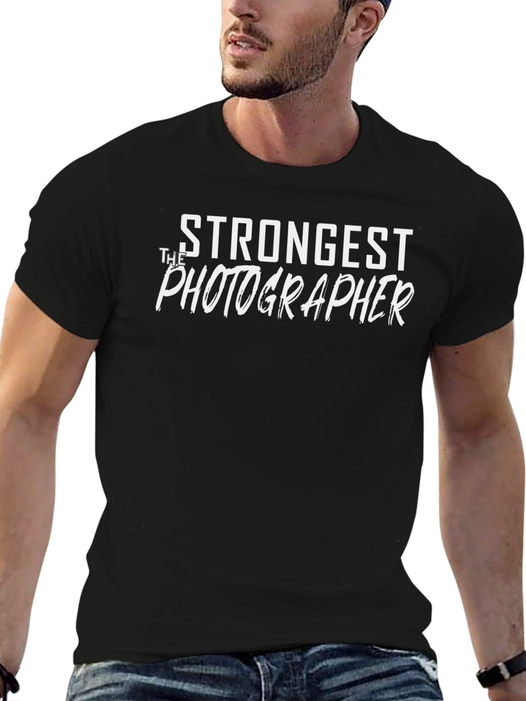 Strongest Photographer Graphic Tee - Black