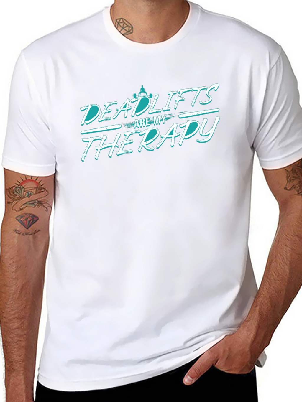 Deadlifts Are My Therapy Graphic Tee