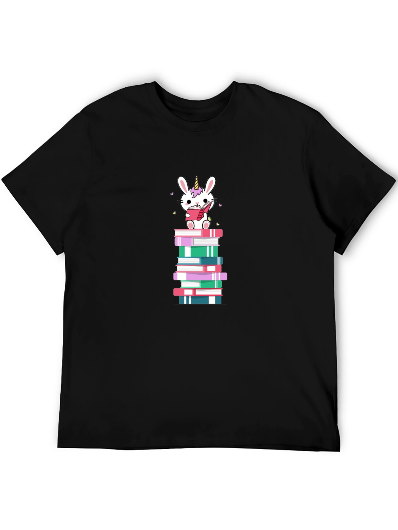 Unicorn Bunny Reading Book T-Shirt