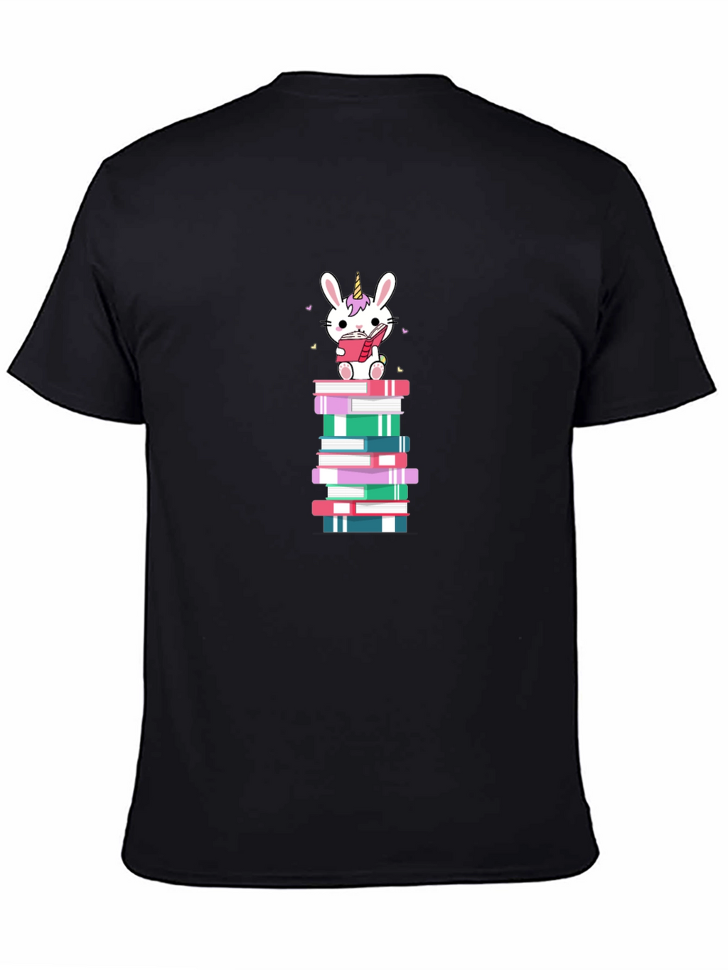 Unicorn Bunny Reading Book T-Shirt