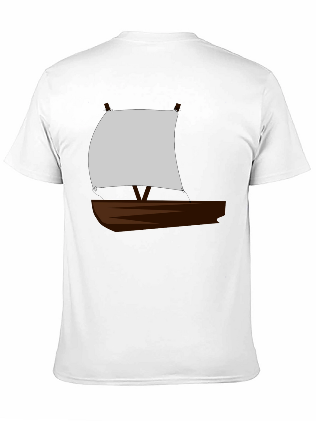 Sailboat Graphic T-Shirt - Black Crew Neck Tee