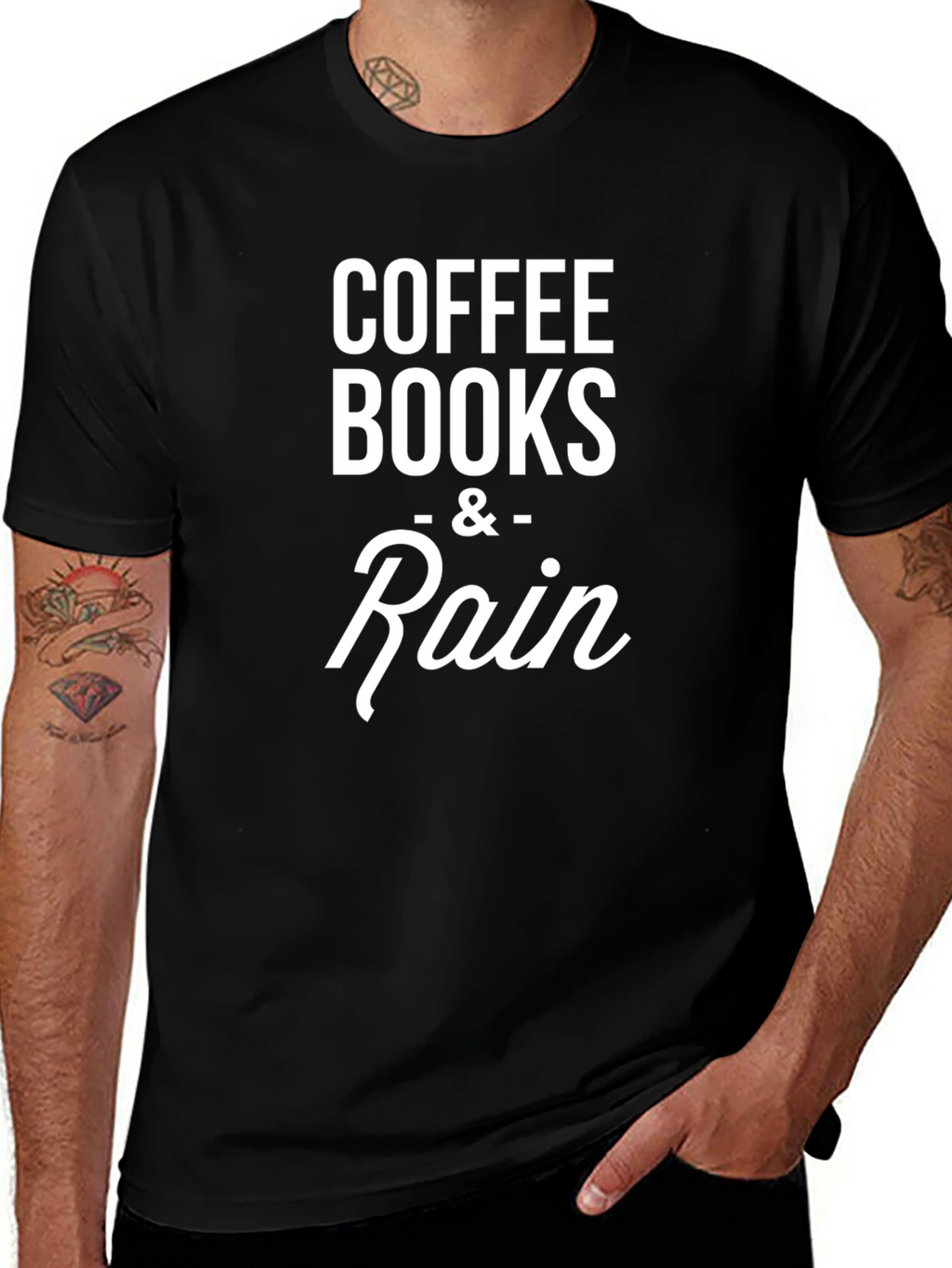 Coffee Books & Rain - Unisex T-Shirt