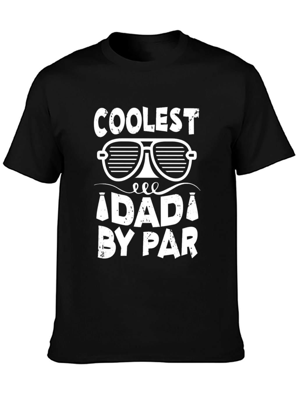 Coolest Daddy By Par Black T-Shirt