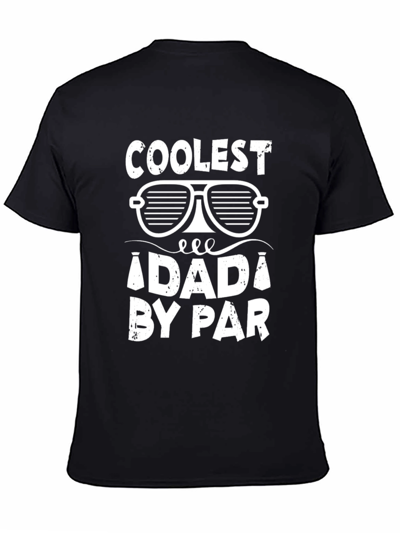 Coolest Daddy By Par Black T-Shirt