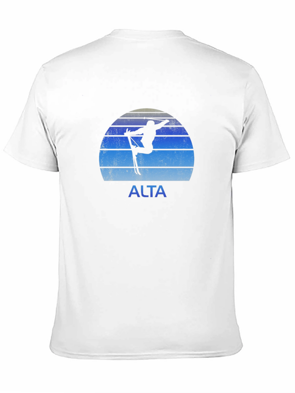 Alta Skiing T-Shirt Black Retro Graphic Tee