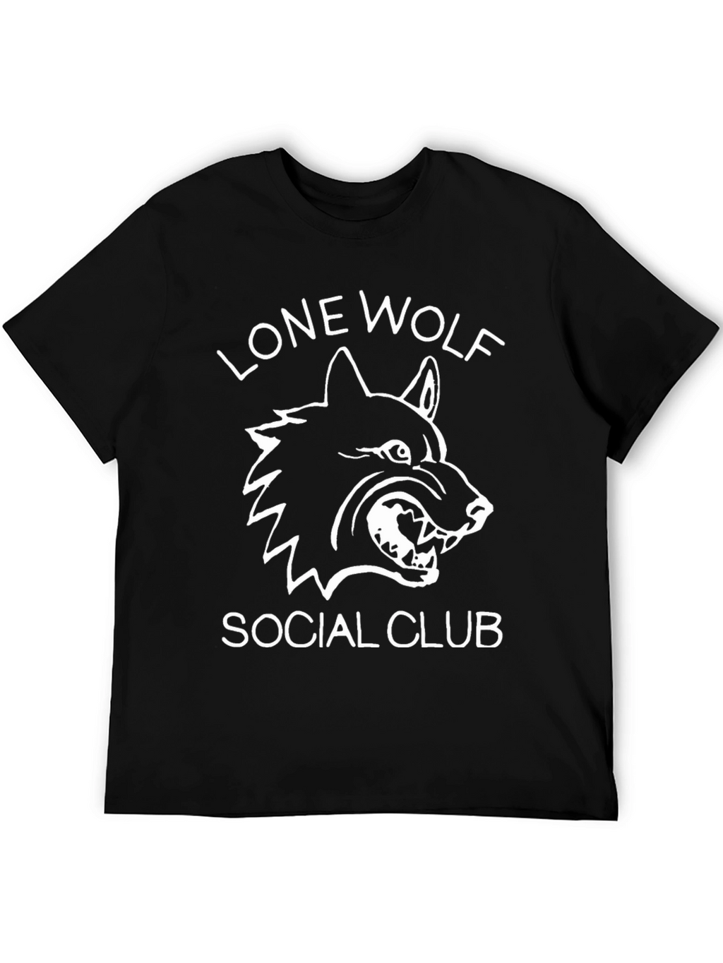 Lone Wolf Social Club Black Graphic T-Shirt
