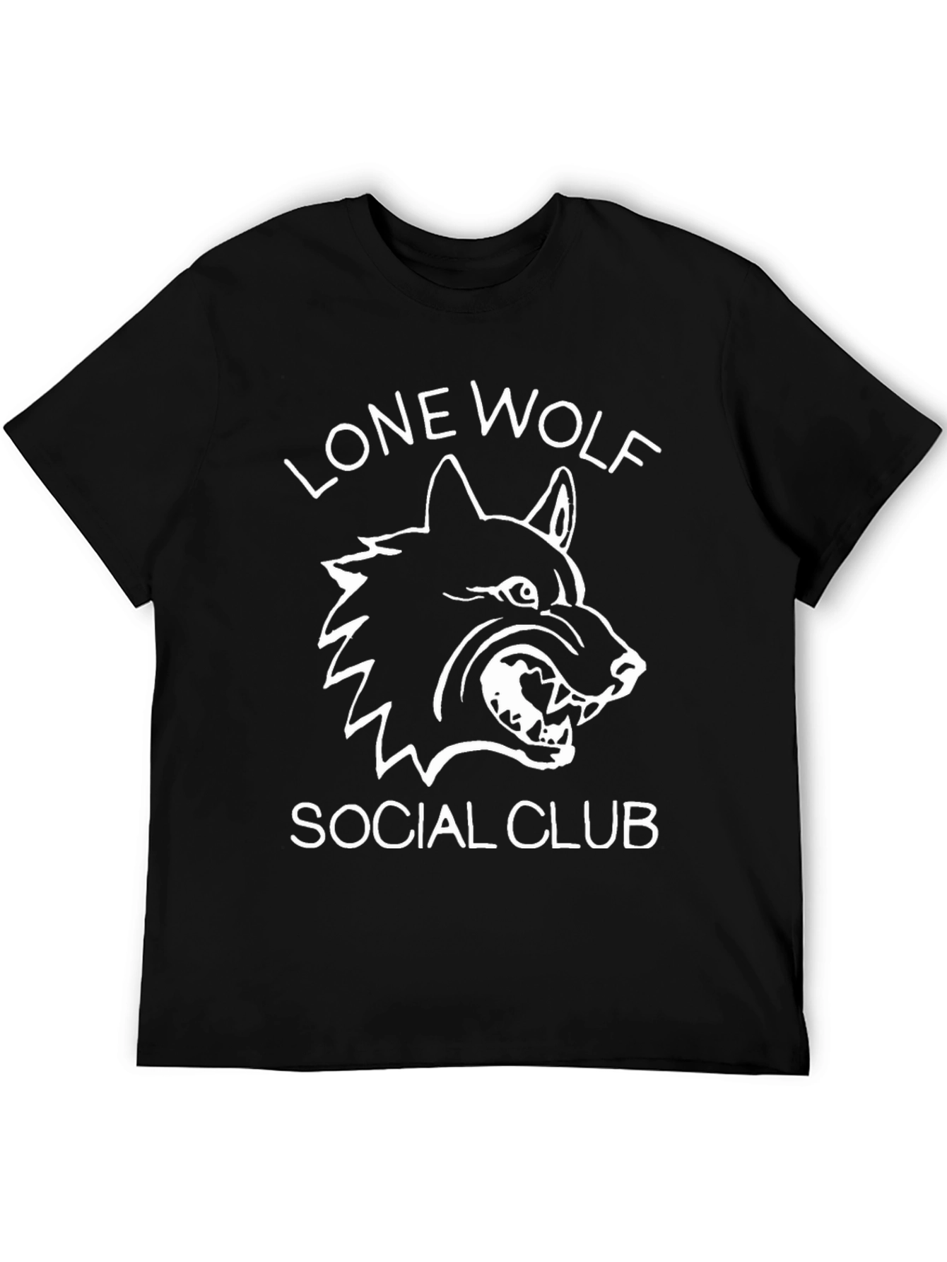 Lone Wolf Social Club Black Graphic T-Shirt
