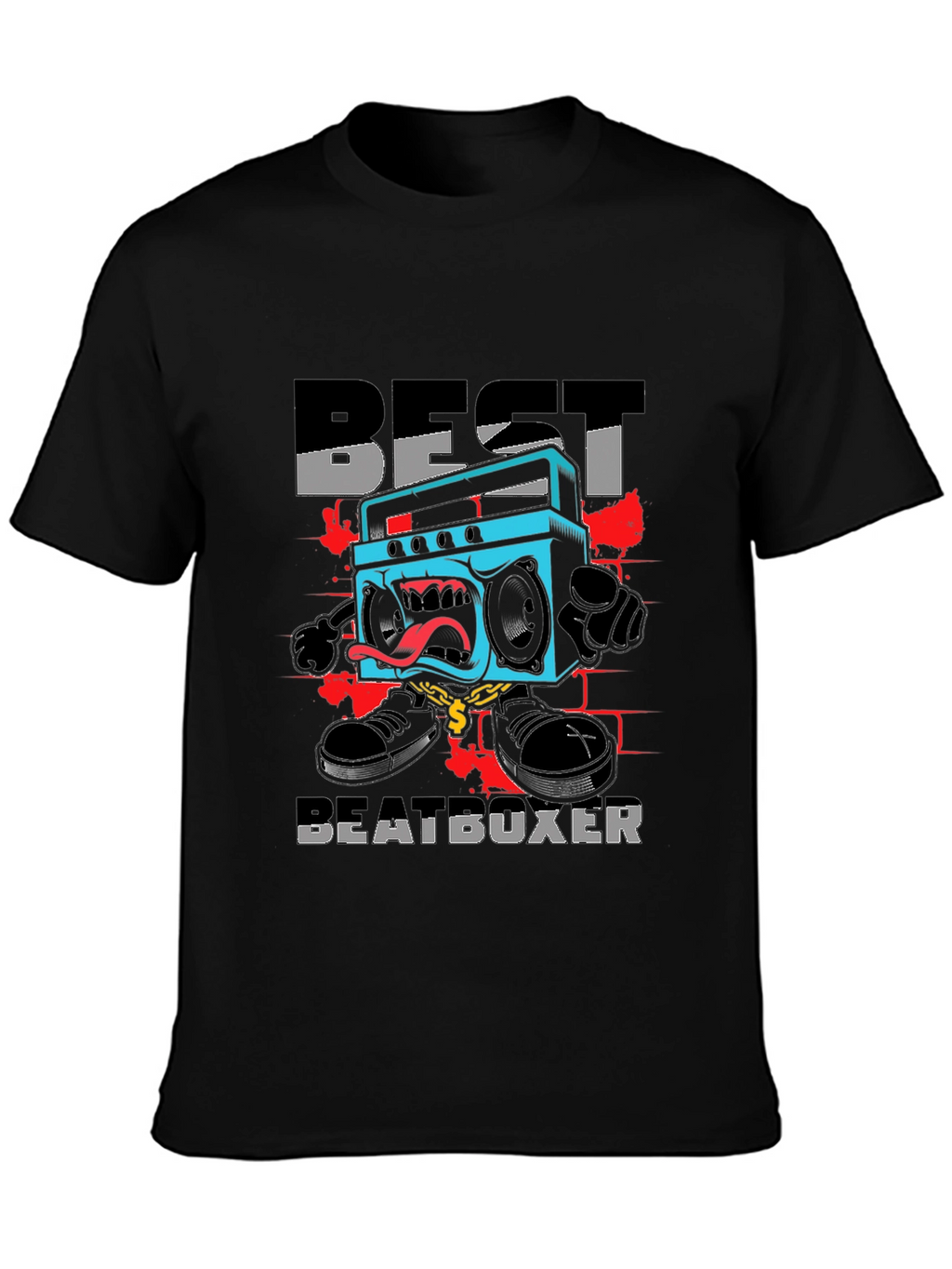 Best Beatboxer Graphic Tee - Black Cotton T-Shirt
