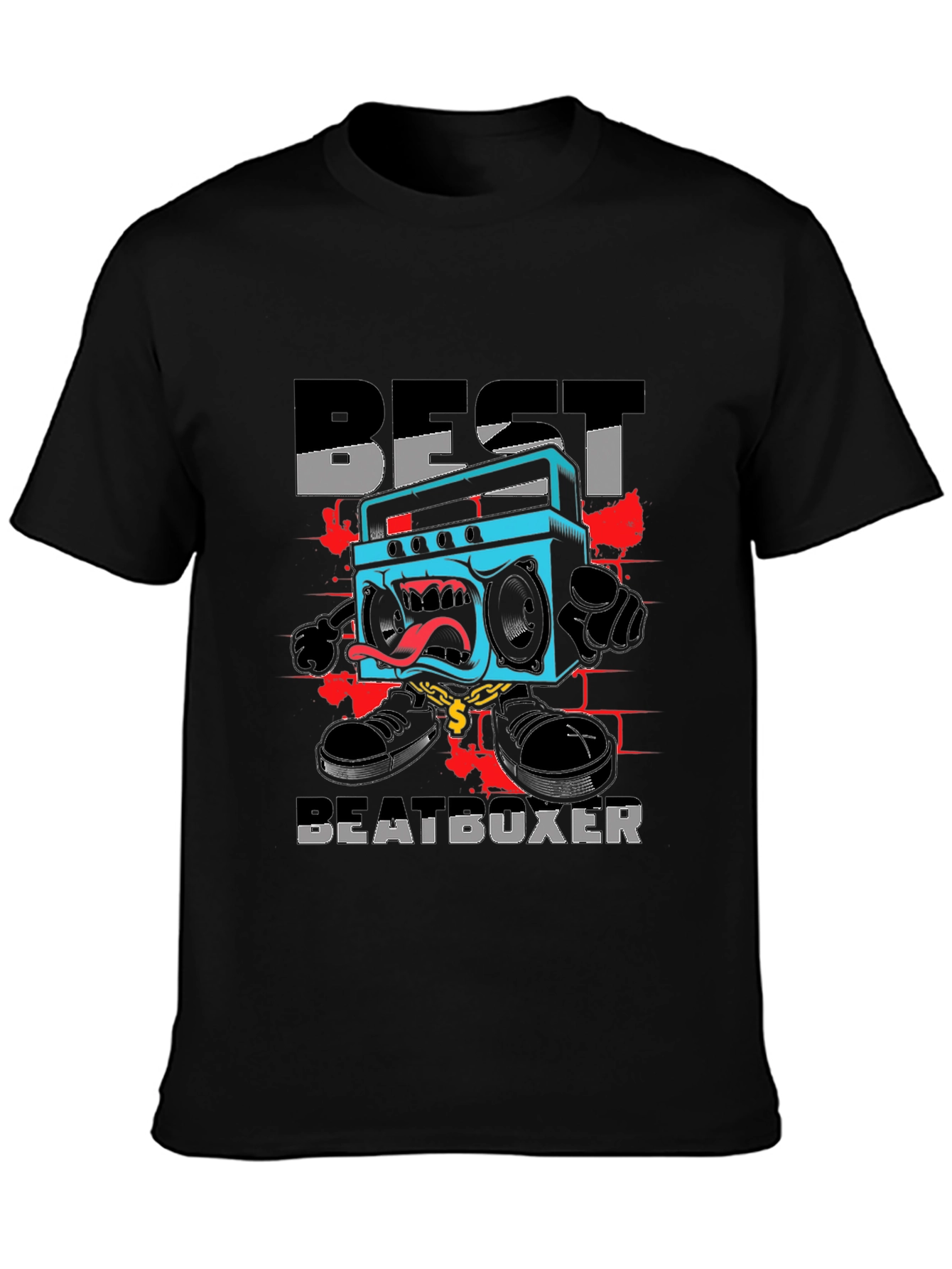 Best Beatboxer Graphic Tee - Black Cotton T-Shirt