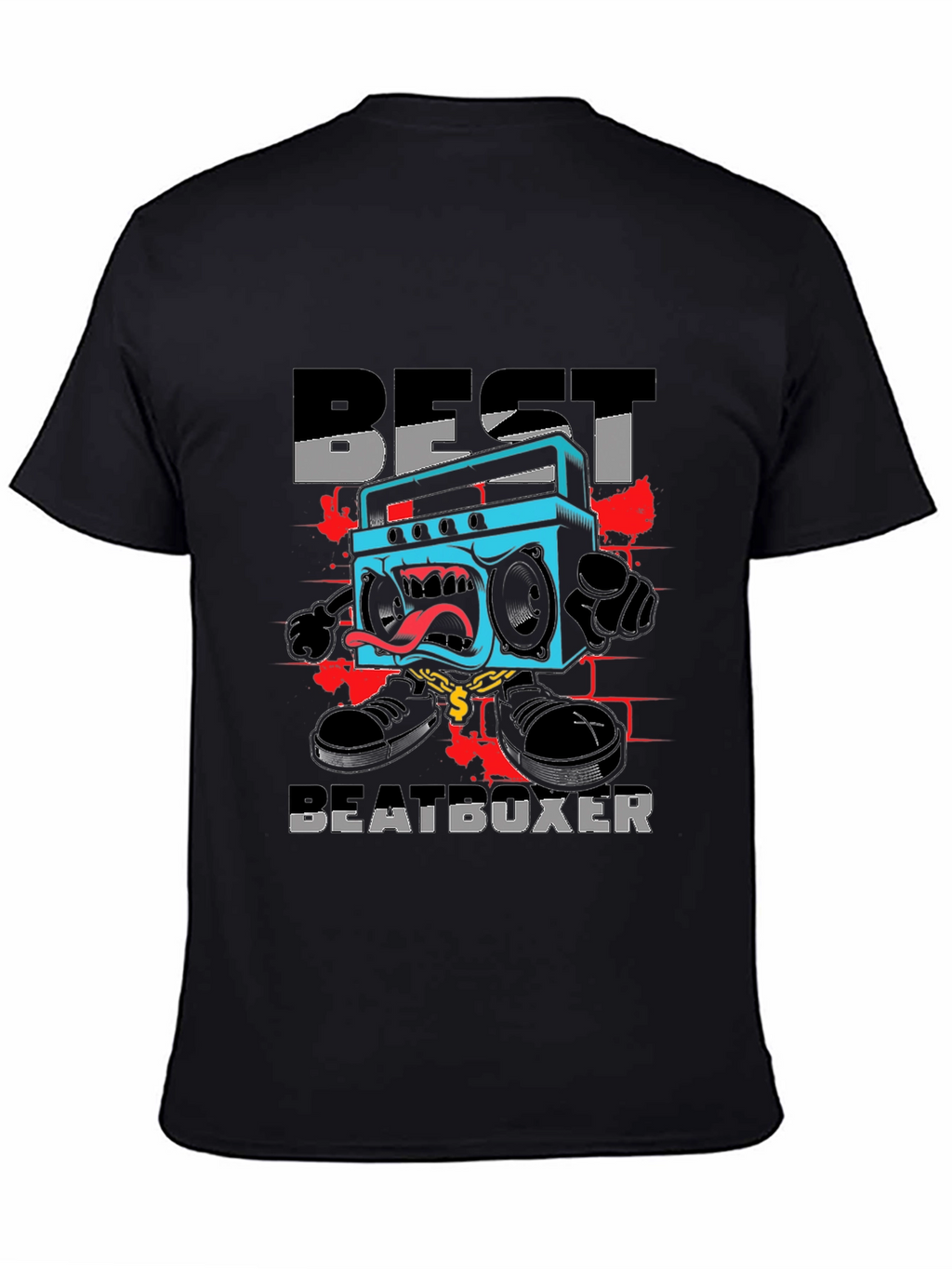 Best Beatboxer Graphic Tee - Black Cotton T-Shirt