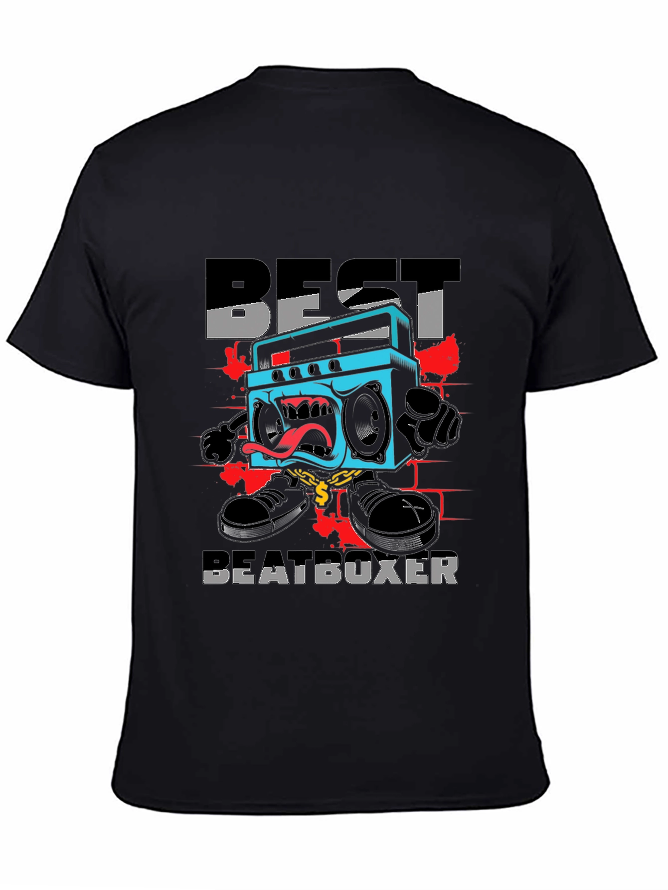 Best Beatboxer Graphic Tee - Black Cotton T-Shirt