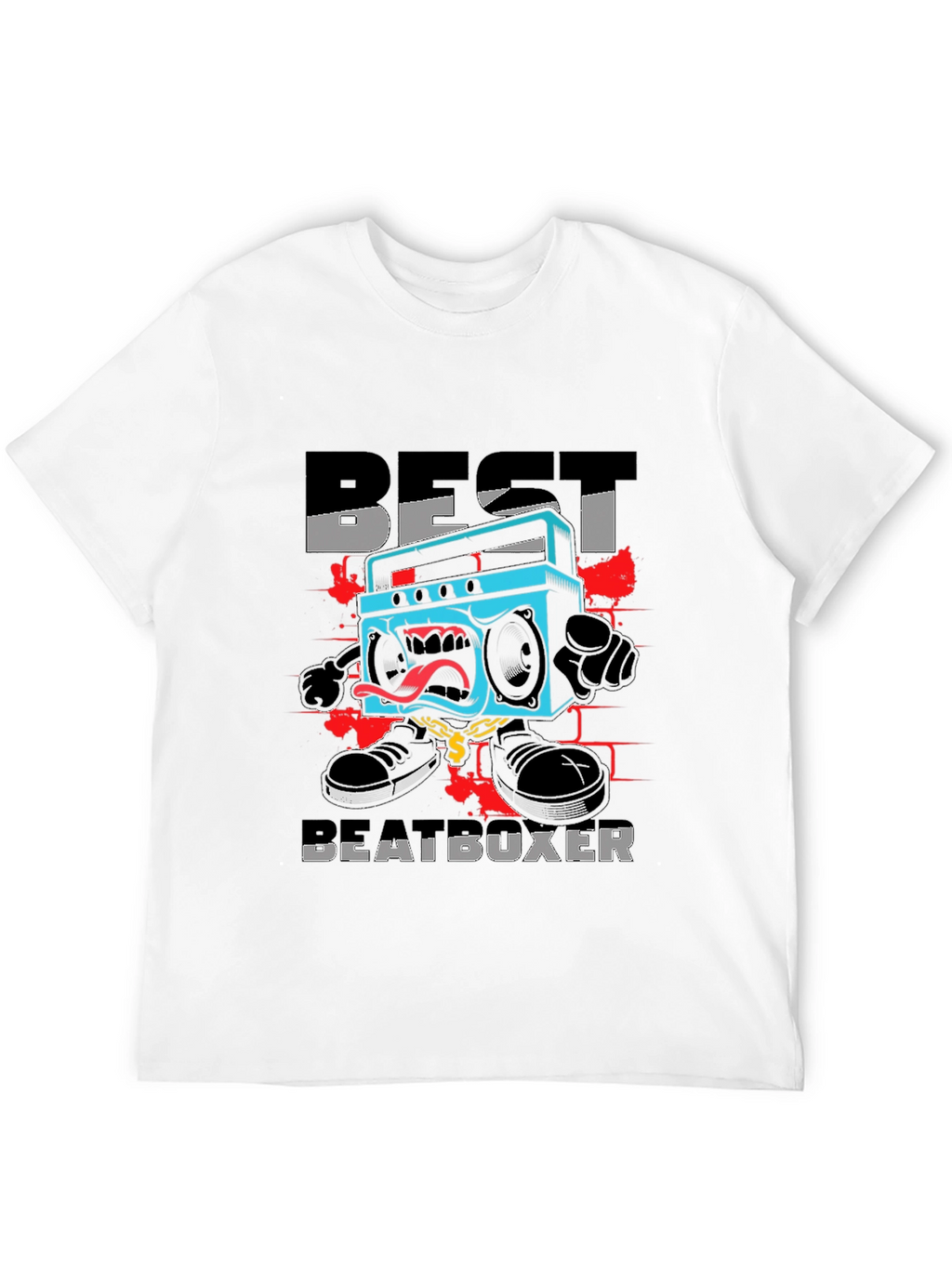 Best Beatboxer Graphic Tee - Black Cotton T-Shirt