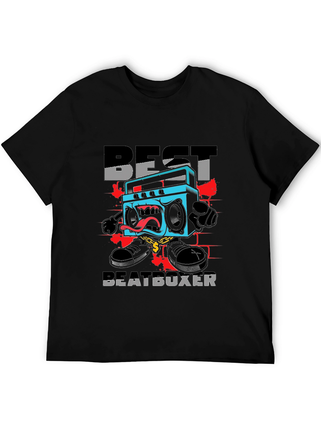 Best Beatboxer Graphic Tee - Black Cotton T-Shirt