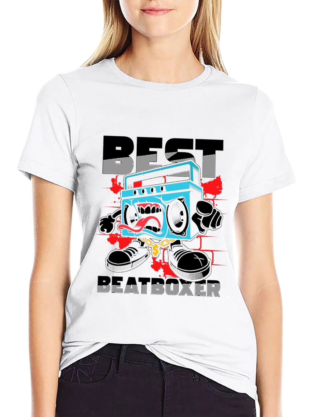Best Beatboxer Graphic Tee - Black Cotton T-Shirt