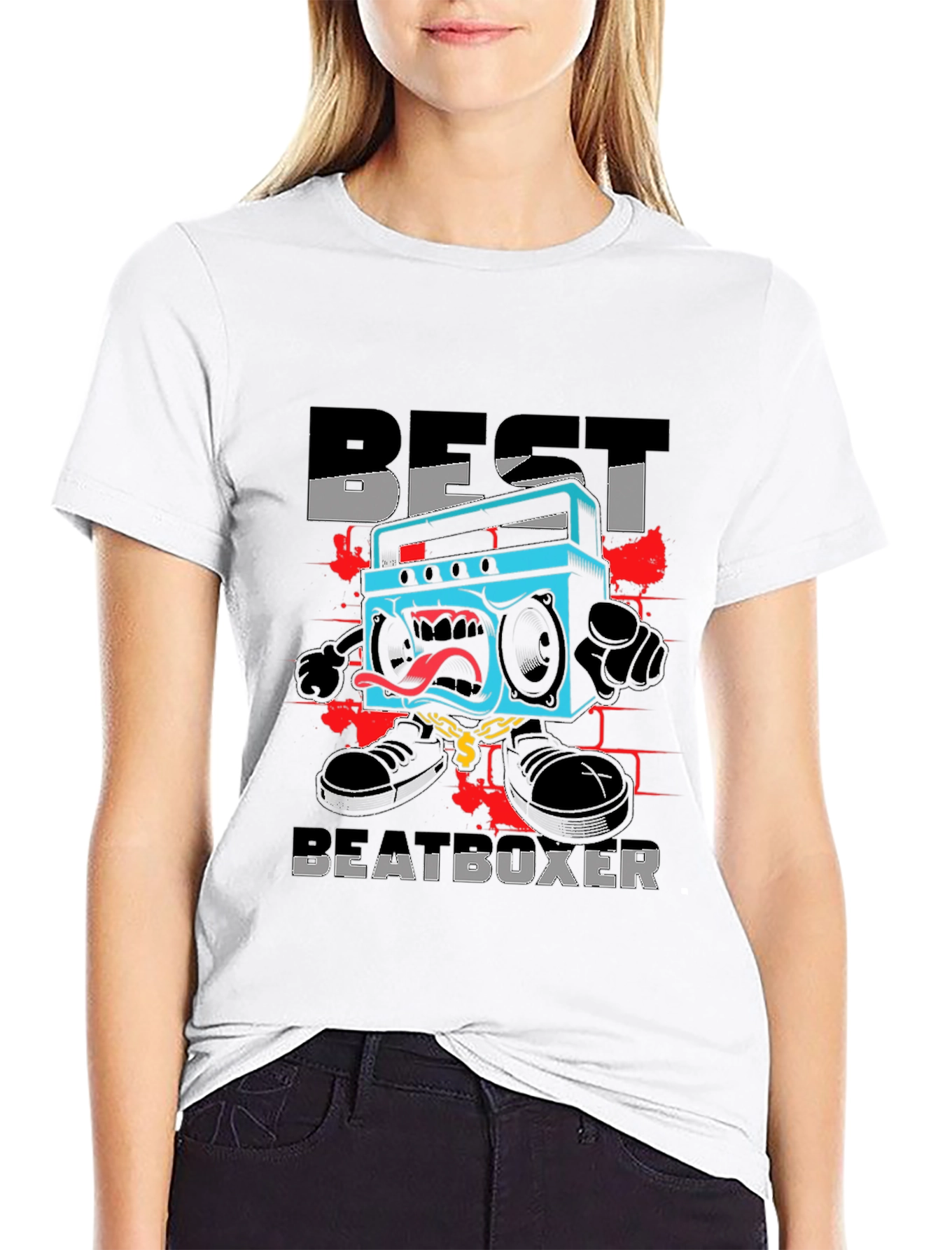 Best Beatboxer Graphic Tee - Black Cotton T-Shirt