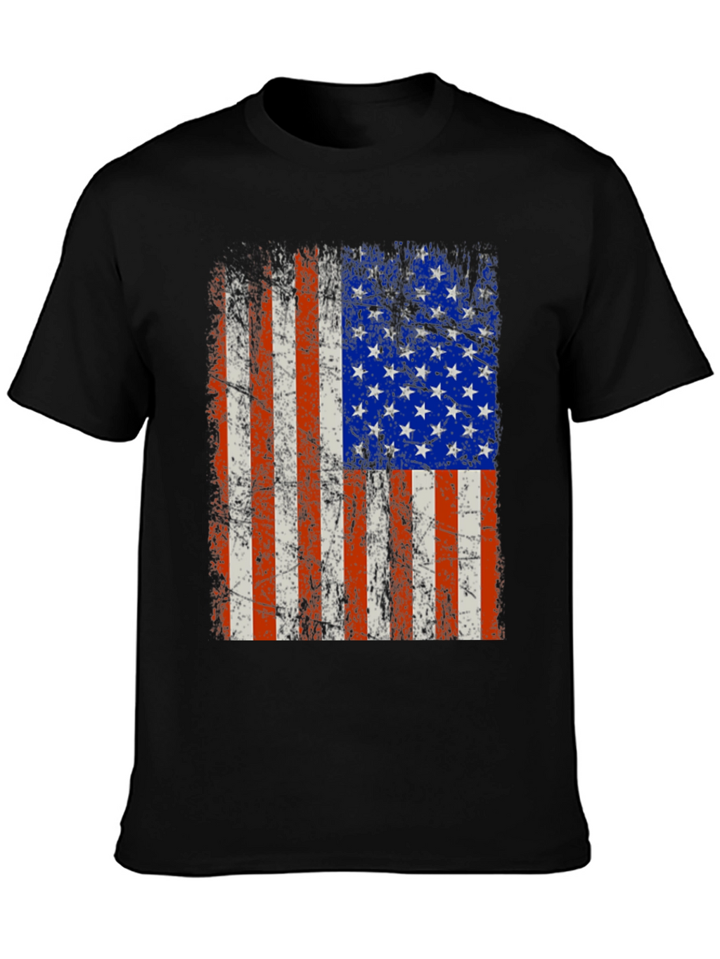 Distressed American Flag Graphic Tee