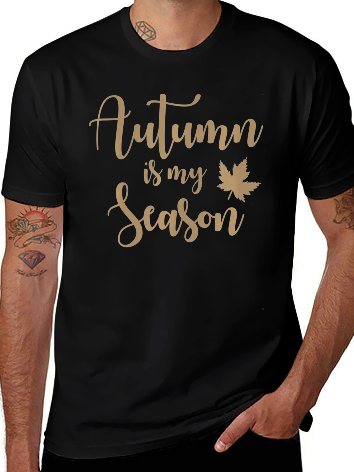 Autumn Is My Season T-Shirt - Fall Maple Leaf Tee