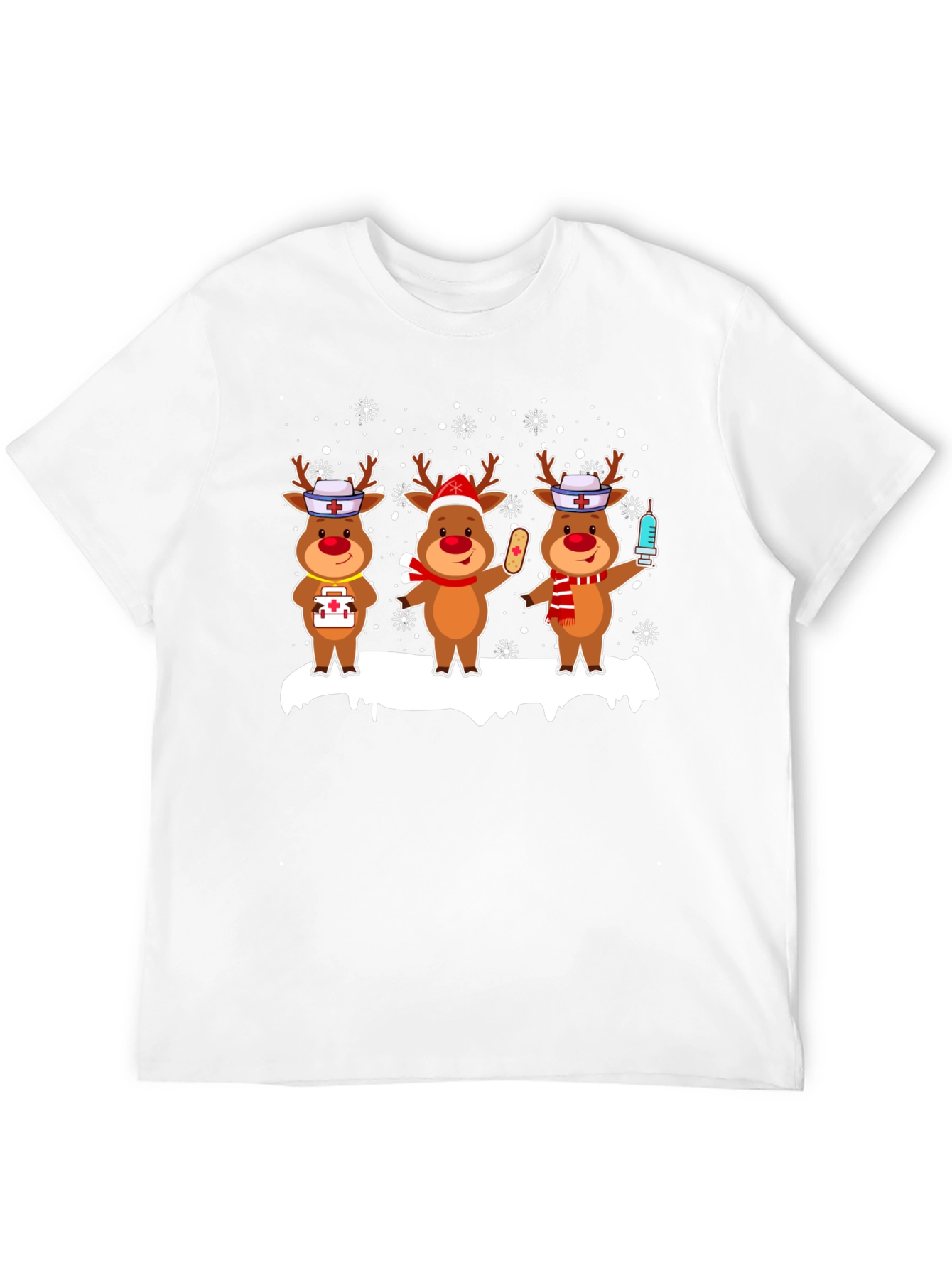 Nurse Reindeer Christmas T-Shirt