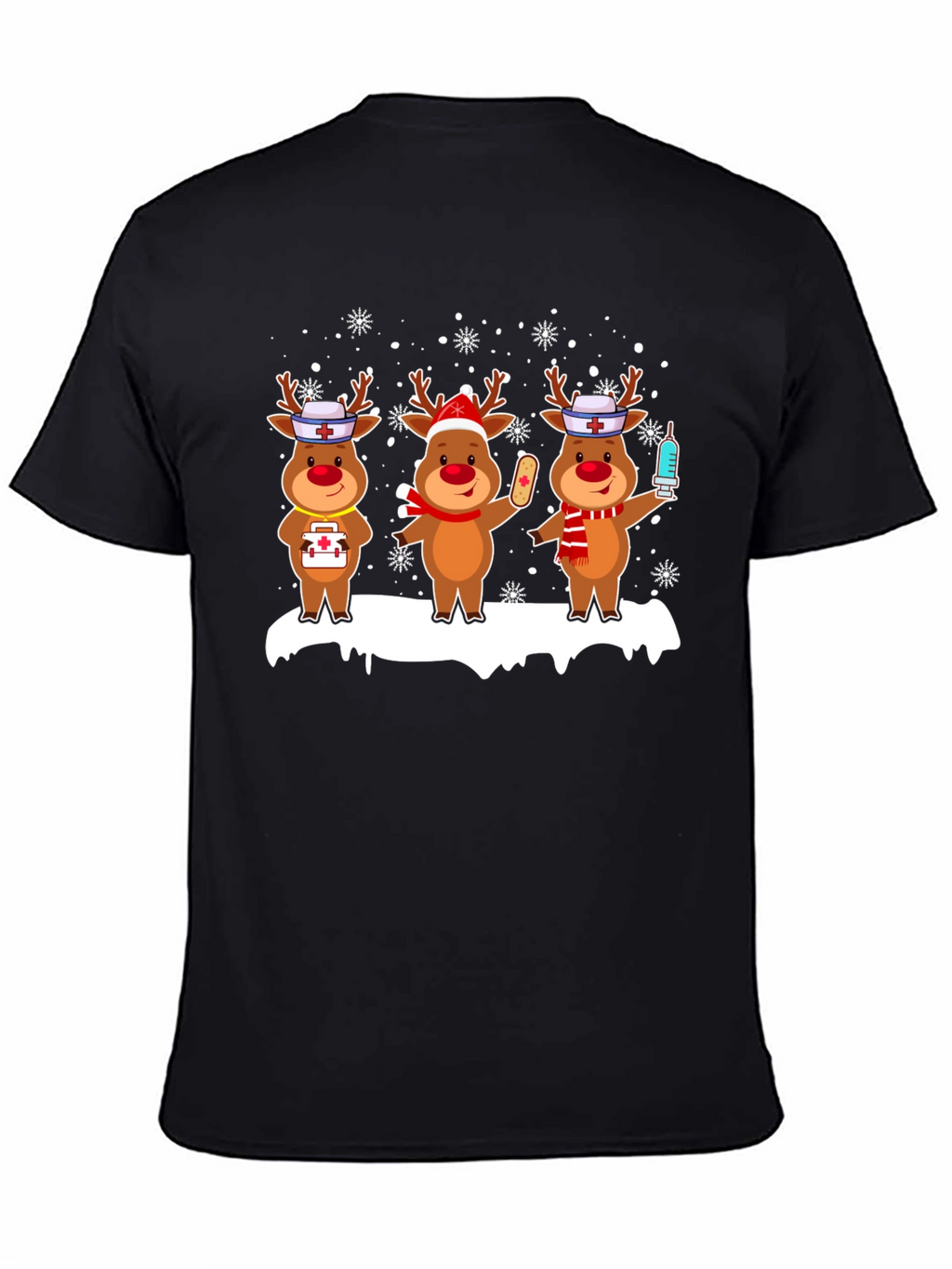 Nurse Reindeer Christmas T-Shirt