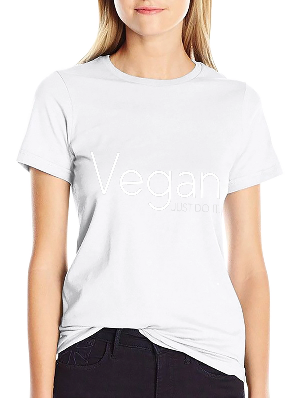 Vegan Just Do It T-Shirt - Black Cotton Tee
