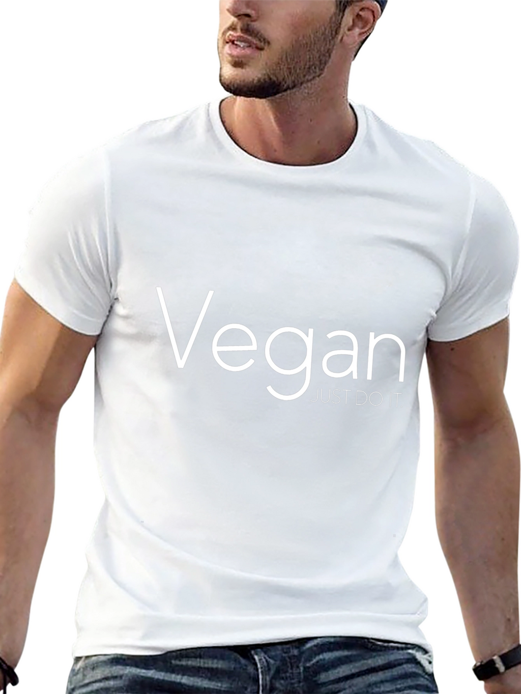 Vegan Just Do It T-Shirt - Black Cotton Tee