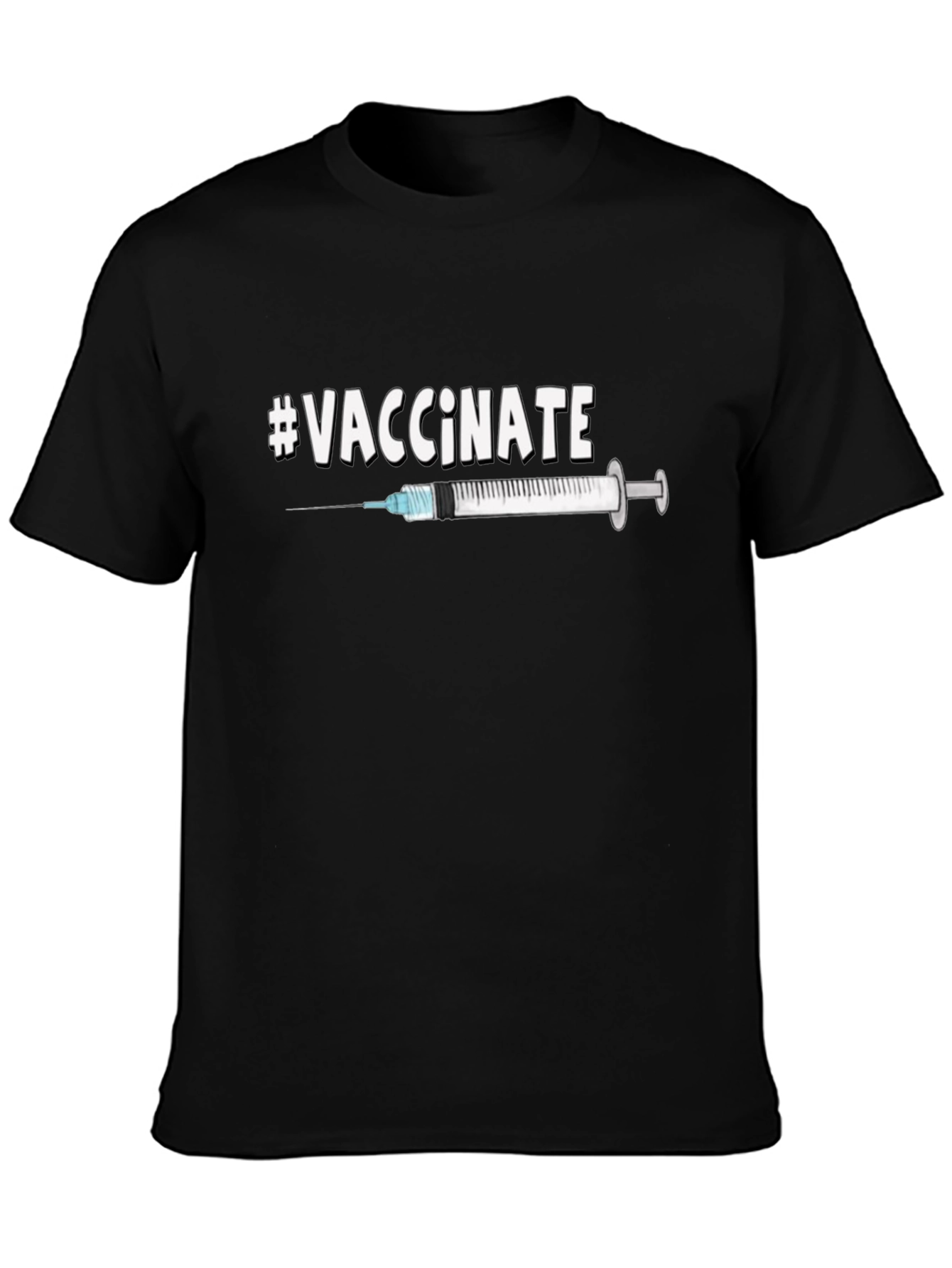 #Vaccinate Graphic Tee - Pro-Vaccination Unisex T-Shirt