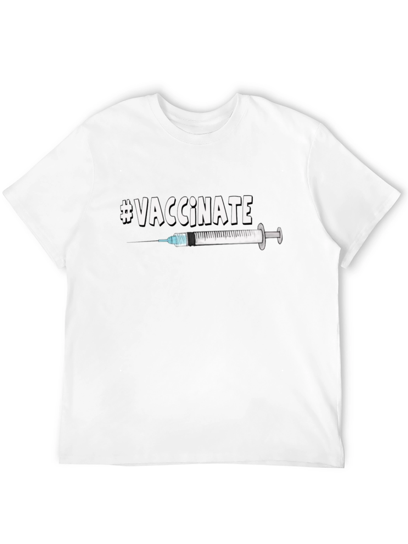 #Vaccinate Graphic Tee - Pro-Vaccination Unisex T-Shirt