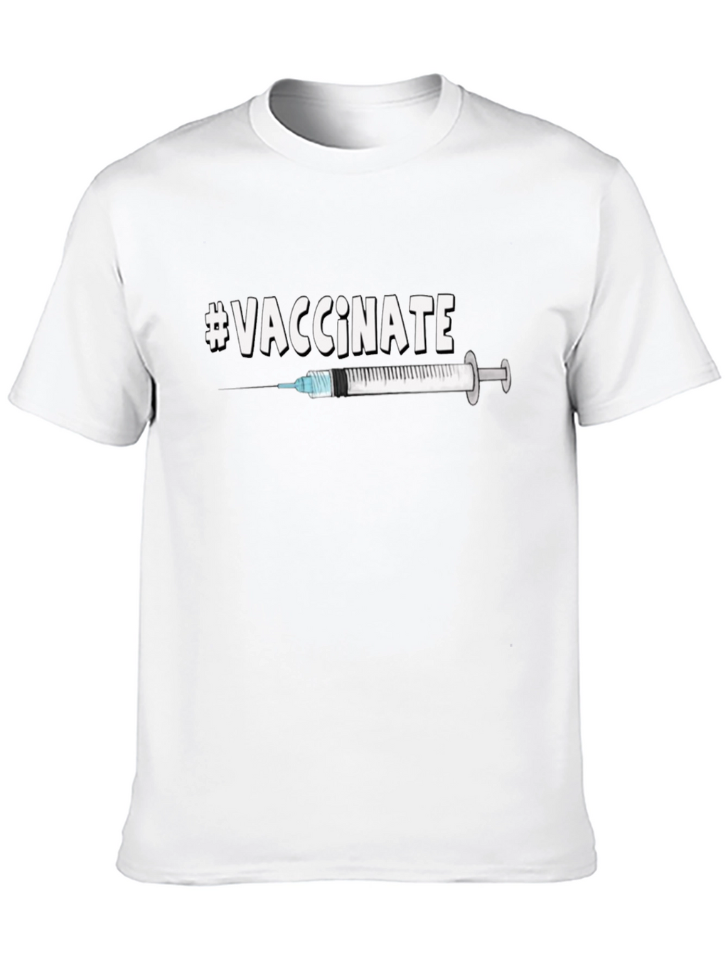 #Vaccinate Graphic Tee - Pro-Vaccination Unisex T-Shirt