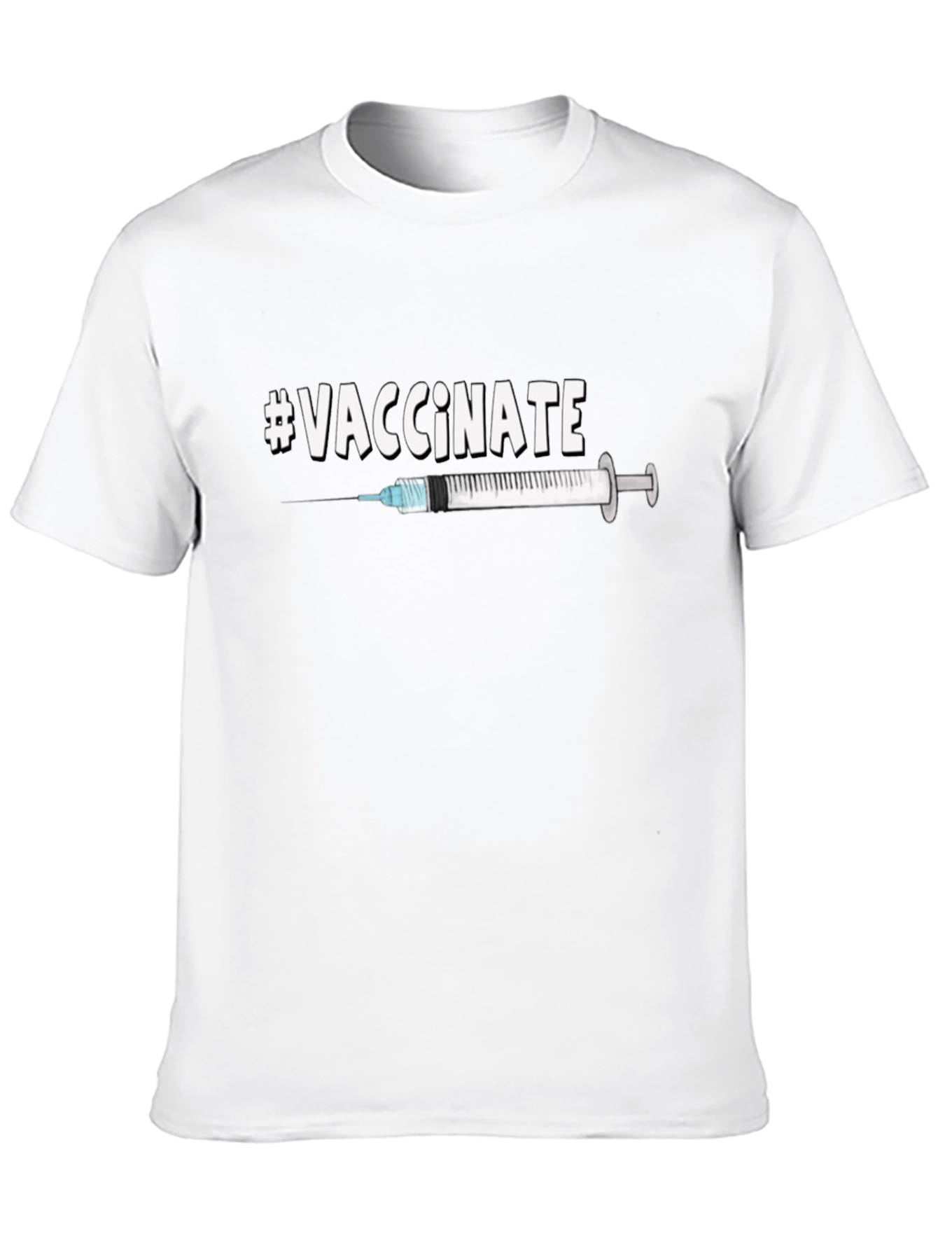 #Vaccinate Graphic Tee - Pro-Vaccination Unisex T-Shirt
