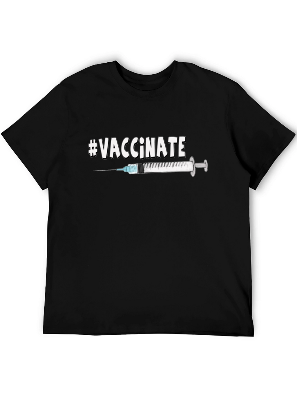 #Vaccinate Graphic Tee - Pro-Vaccination Unisex T-Shirt