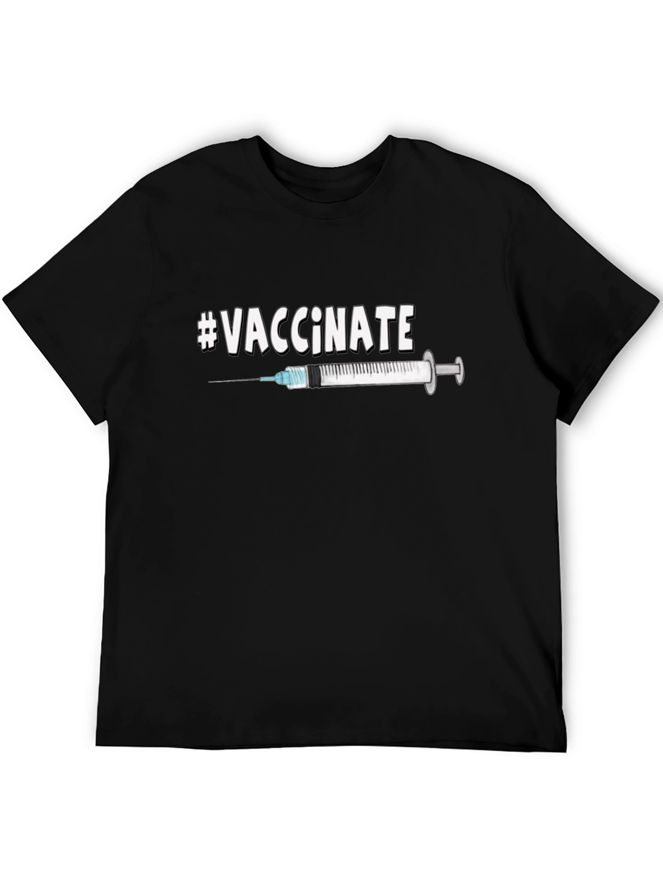 #Vaccinate Graphic Tee - Pro-Vaccination Unisex T-Shirt