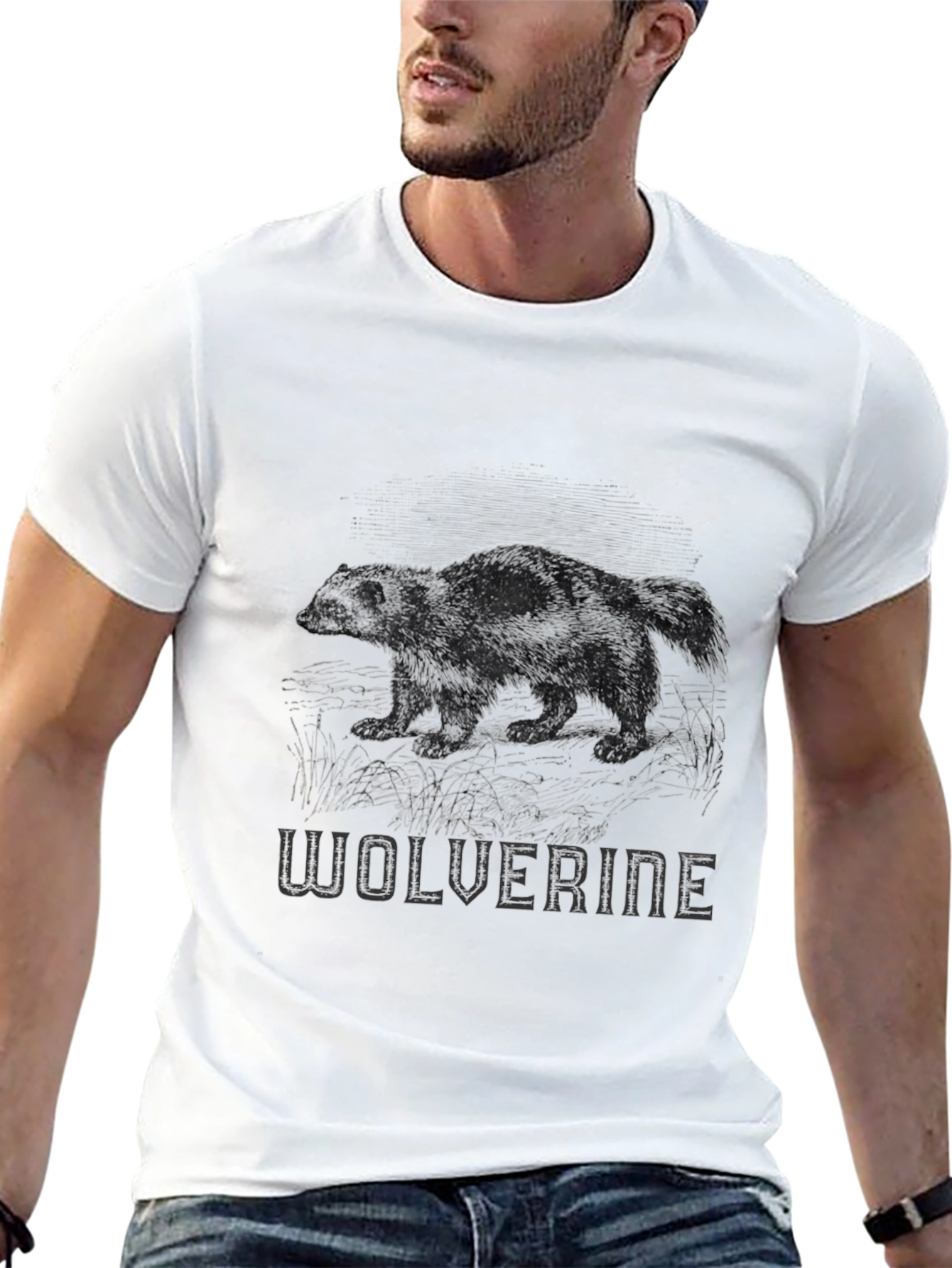 Wolverine Graphic Print Black T-Shirt