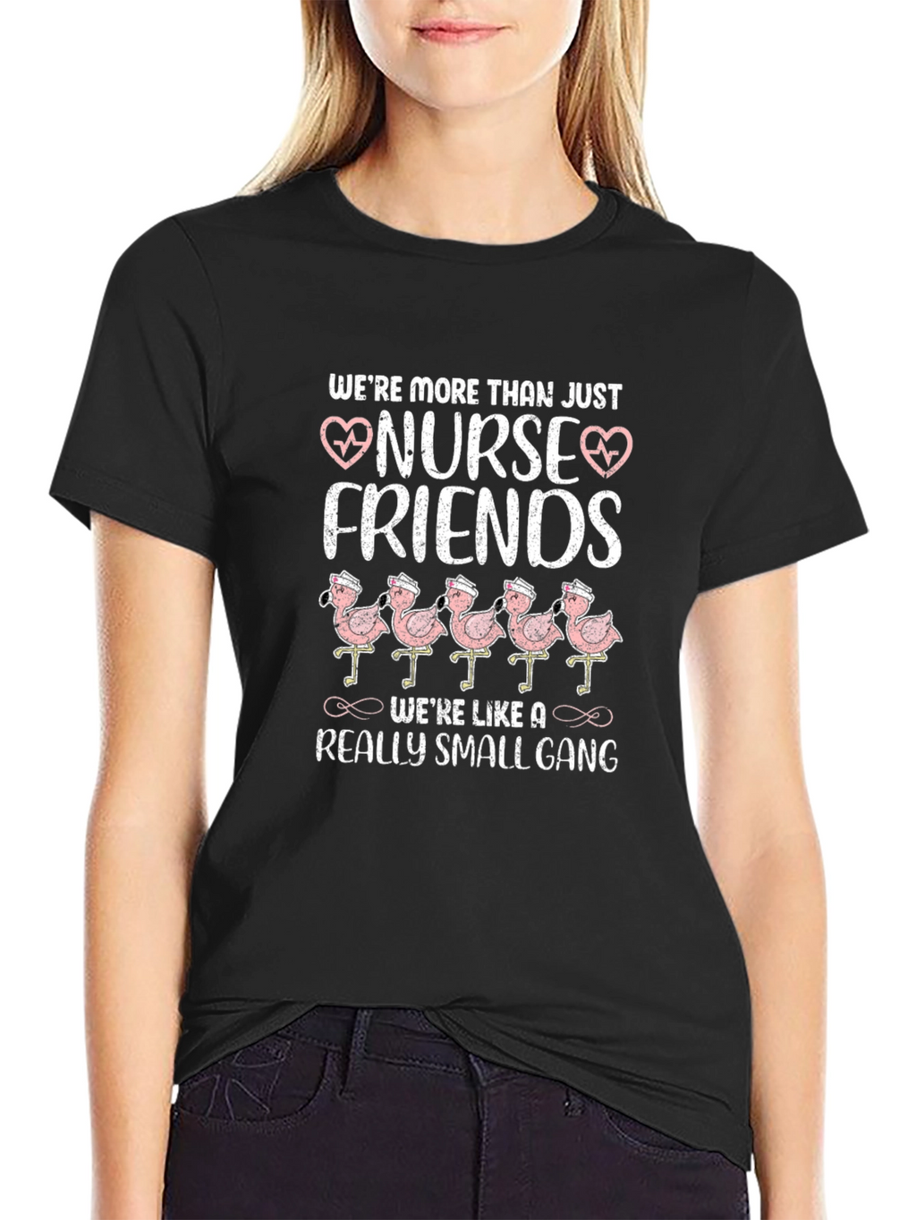 Nurse Friends T-Shirt Flamingo Gang Tee