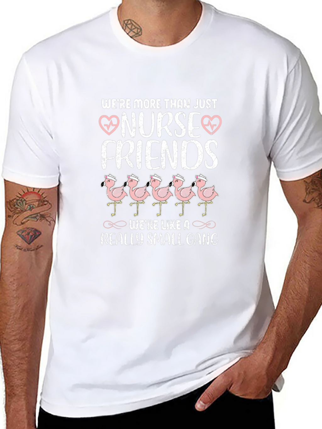 Nurse Friends T-Shirt Flamingo Gang Tee