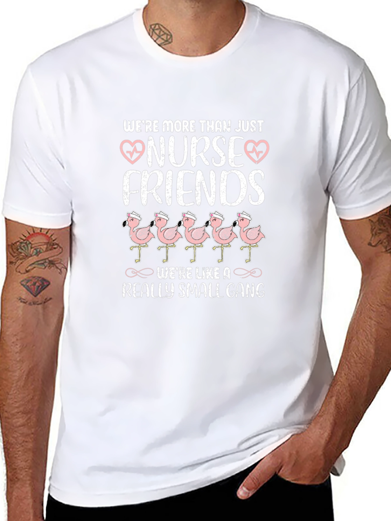 Nurse Friends T-Shirt Flamingo Gang Tee