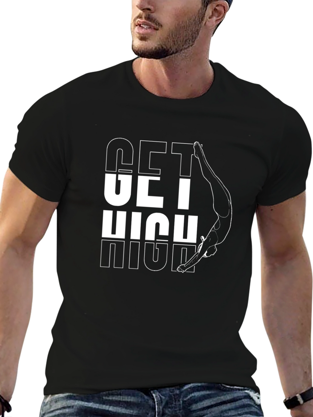 Get High Diving Graphic Tee