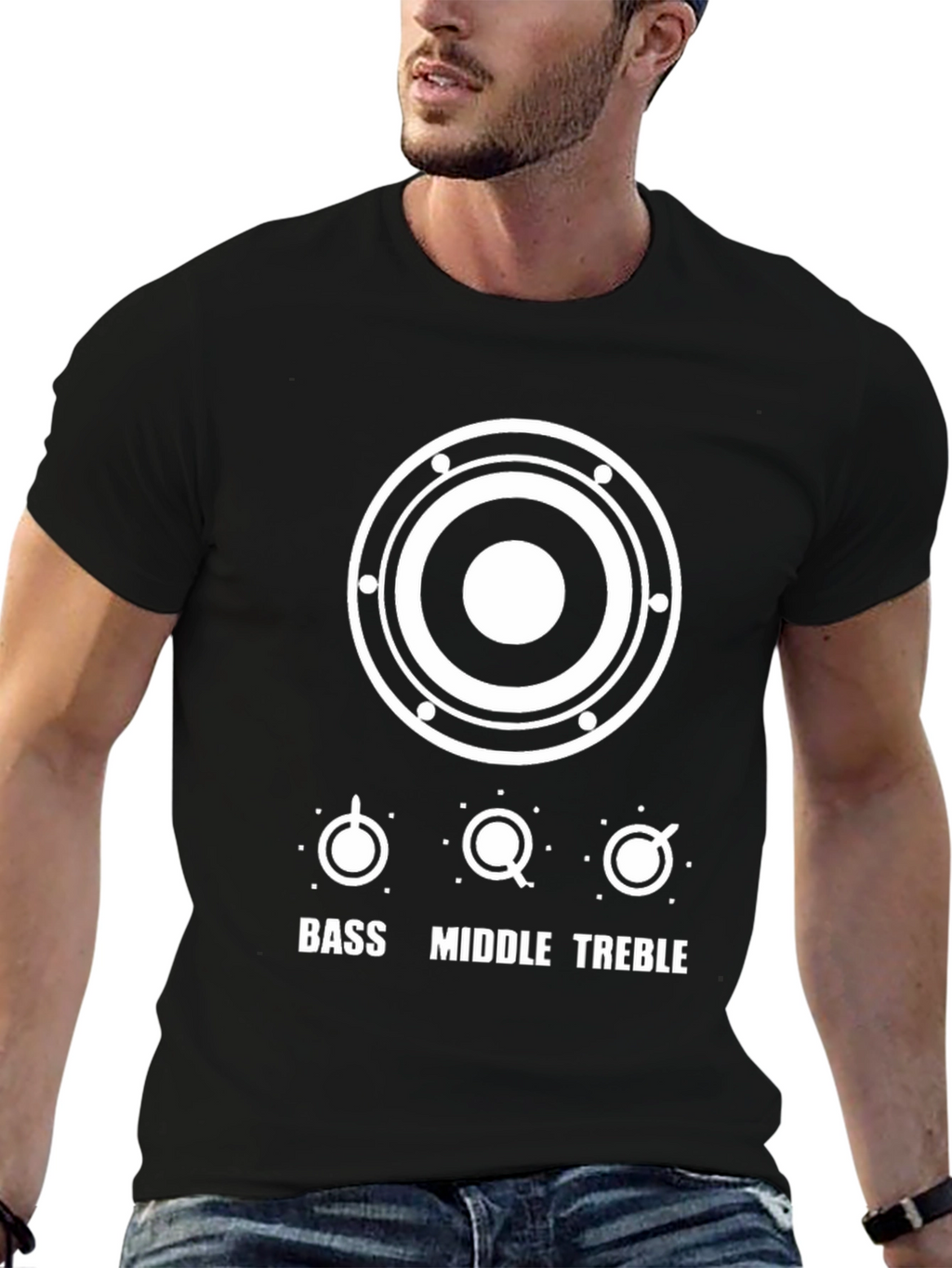 Bass Middle Treble Graphic Tee - Musicians T-Shirt