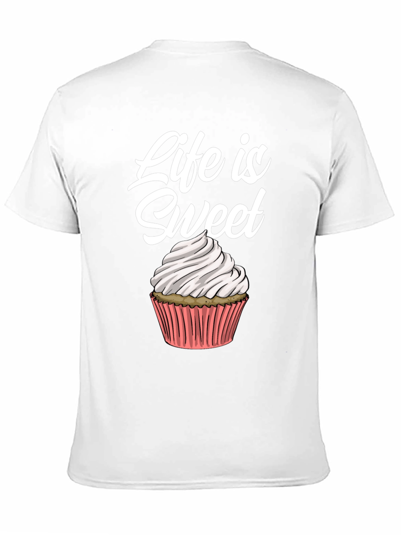 Life Is Sweet Cupcake Graphic Tee