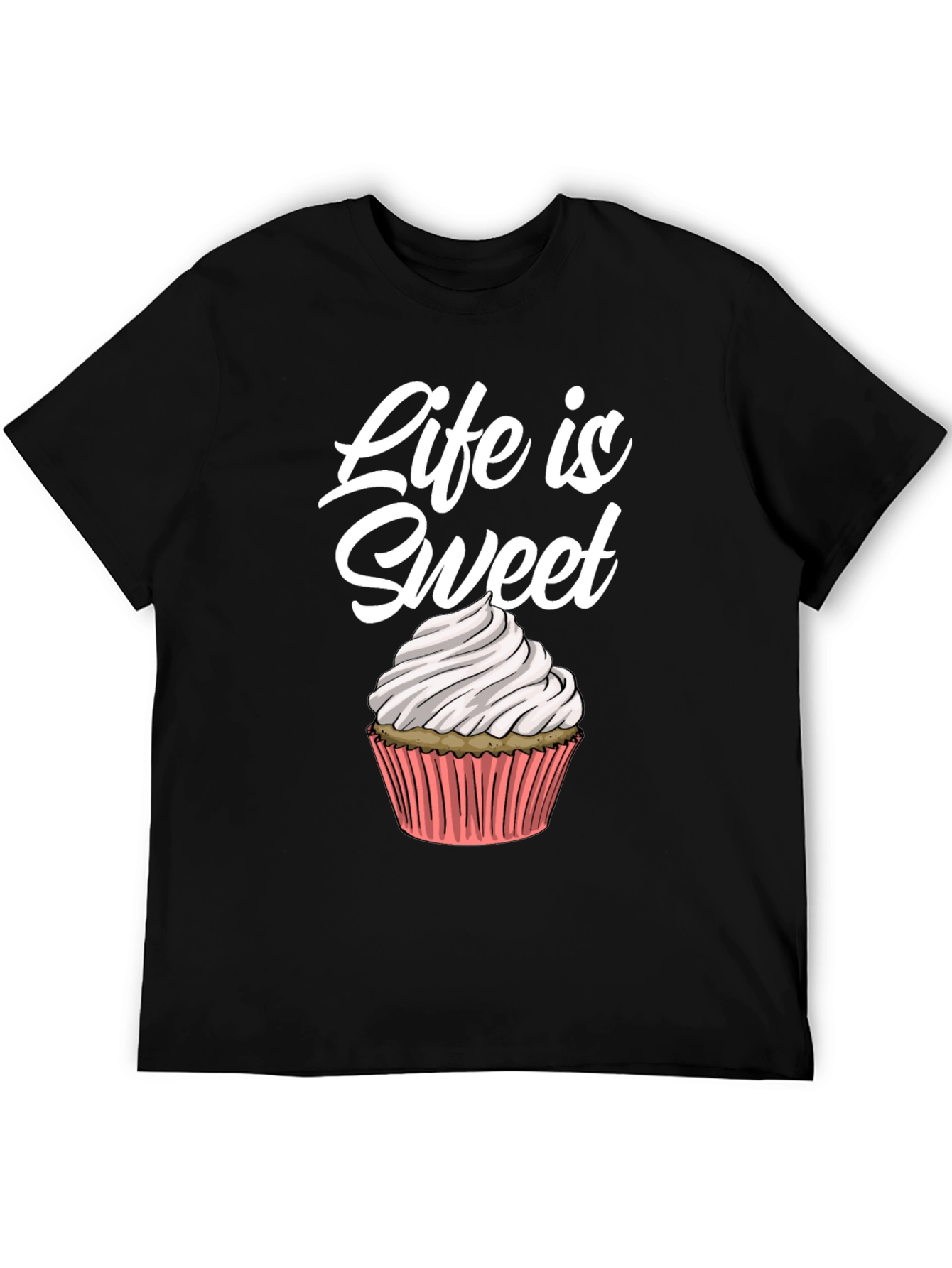 Life Is Sweet Cupcake Graphic Tee