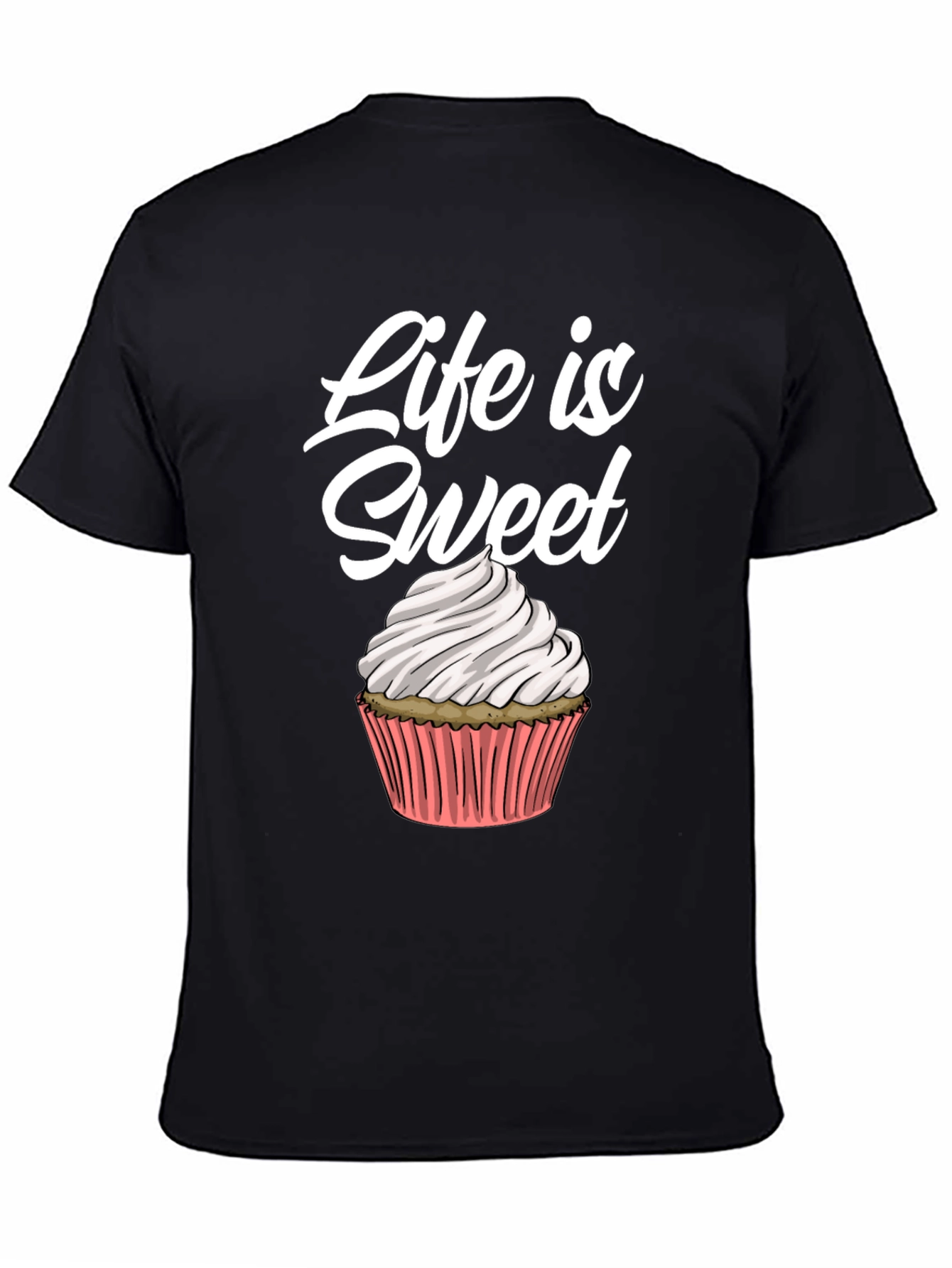 Life Is Sweet Cupcake Graphic Tee