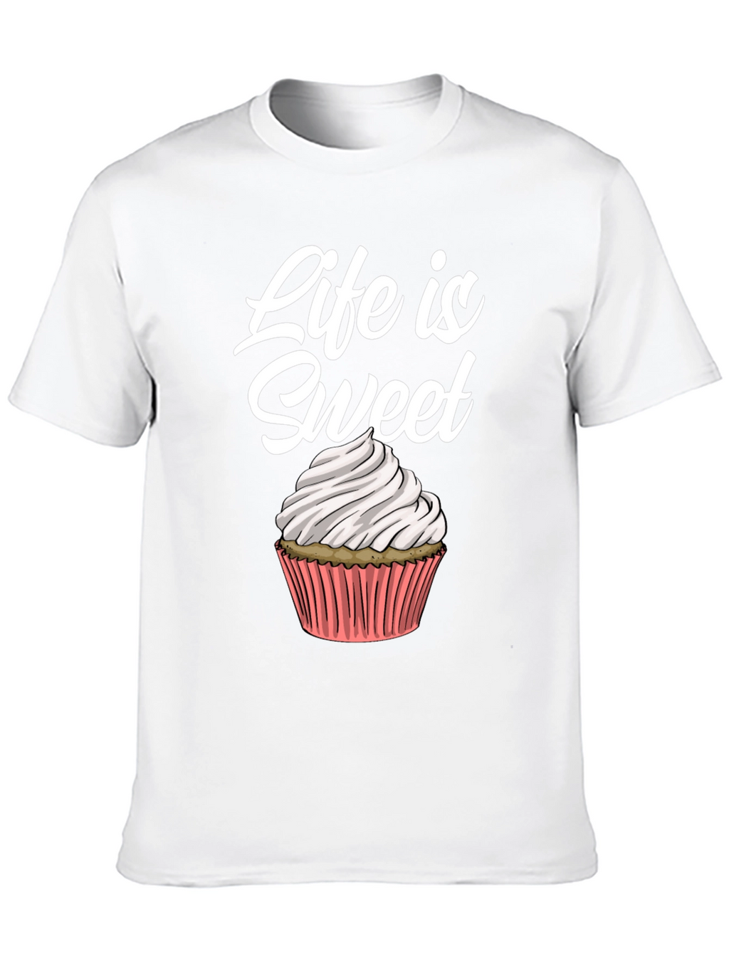 Life Is Sweet Cupcake Graphic Tee