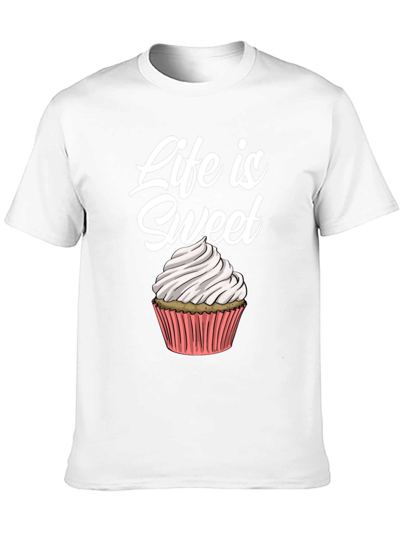 Life Is Sweet Cupcake Graphic Tee