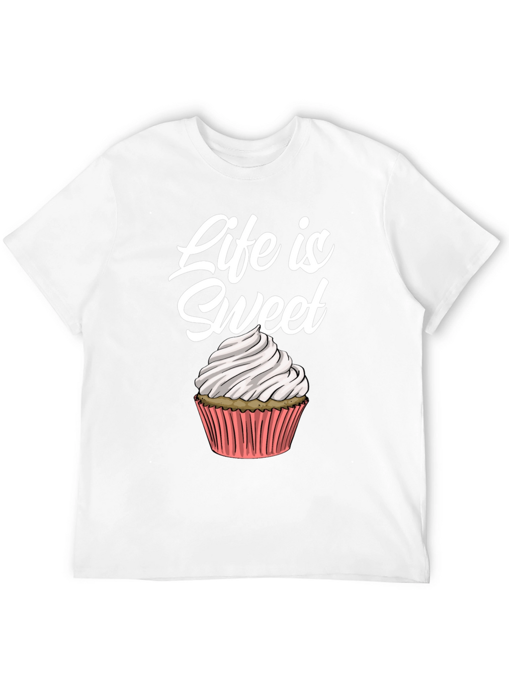 Life Is Sweet Cupcake Graphic Tee