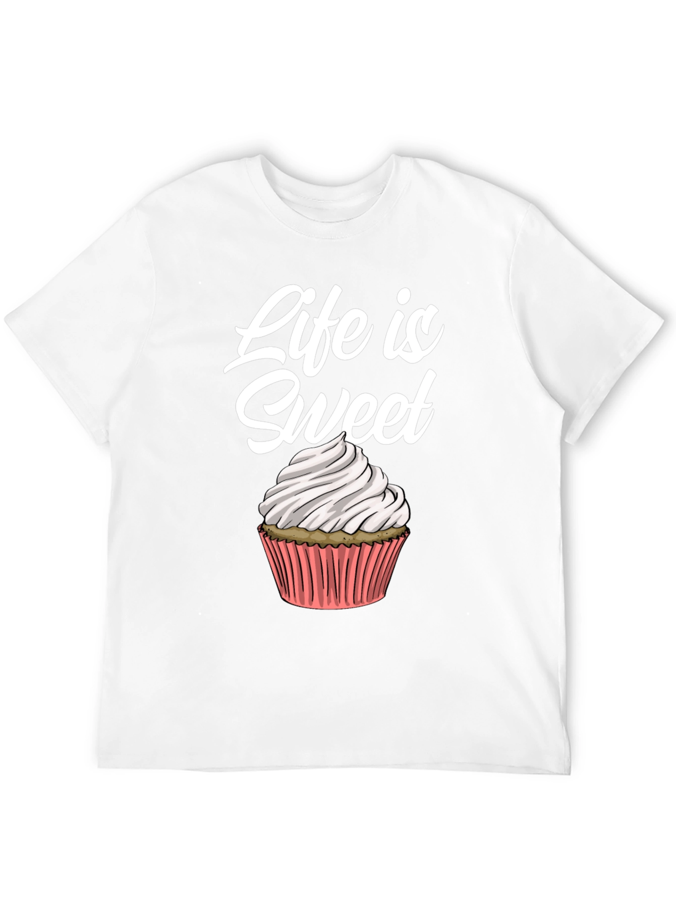 Life Is Sweet Cupcake Graphic Tee
