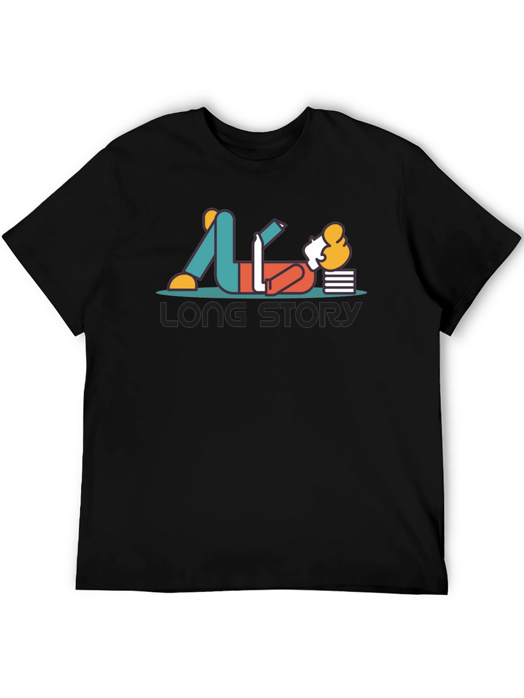 Long Story T-Shirt - Relaxed Reader Graphic Tee