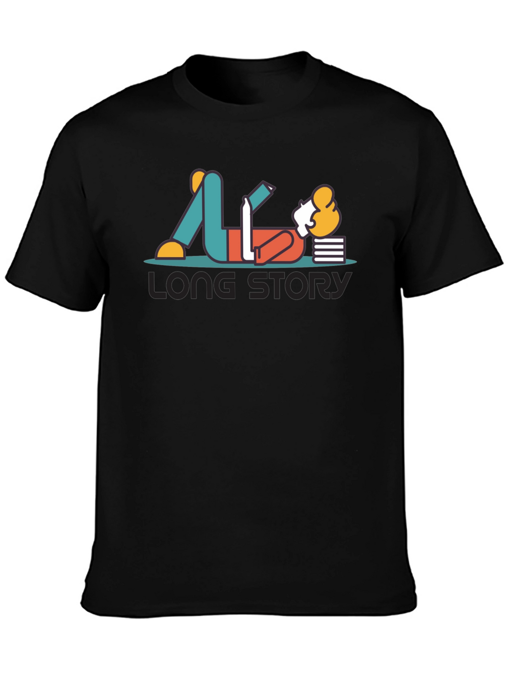 Long Story T-Shirt - Relaxed Reader Graphic Tee