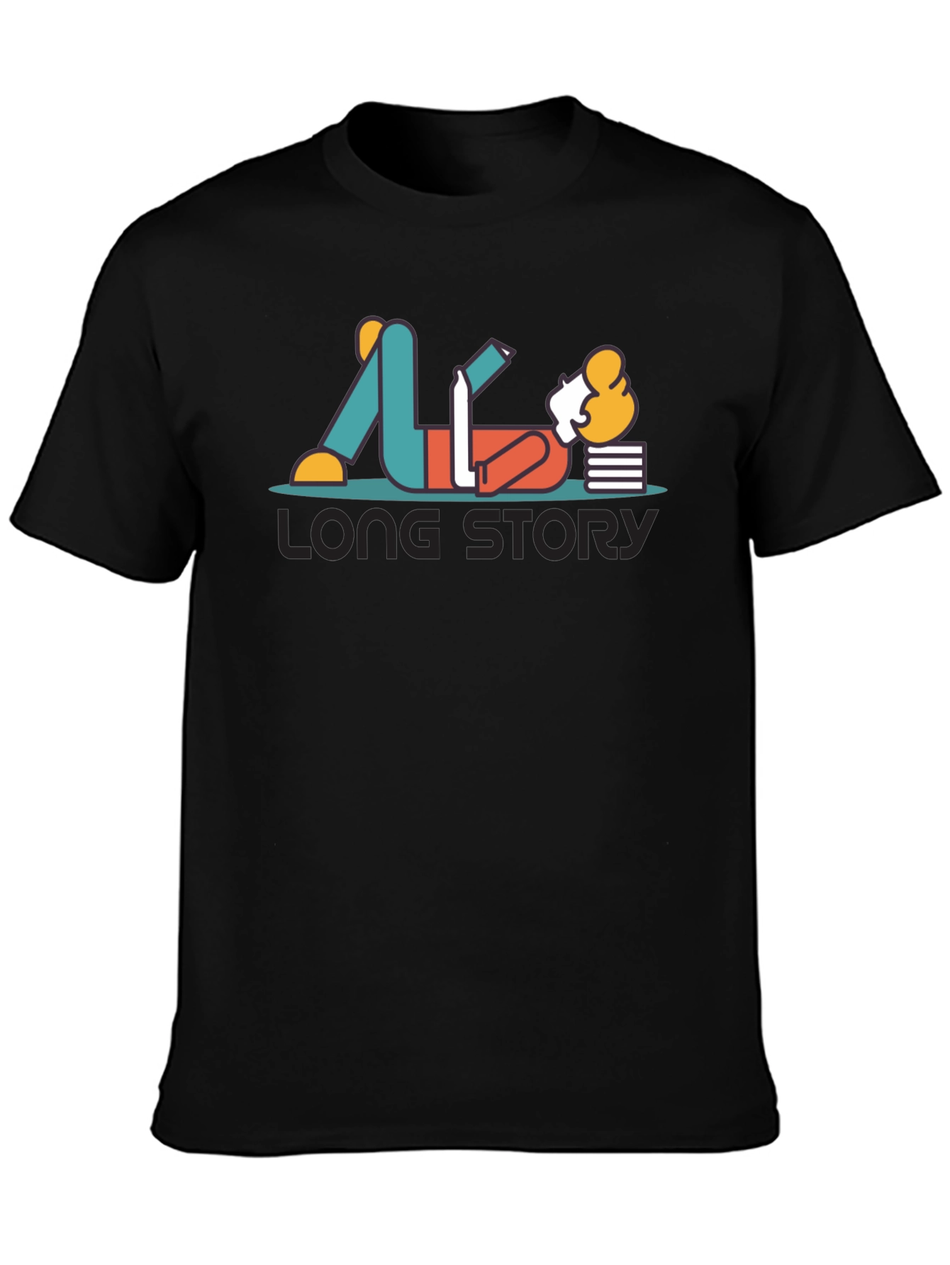 Long Story T-Shirt - Relaxed Reader Graphic Tee