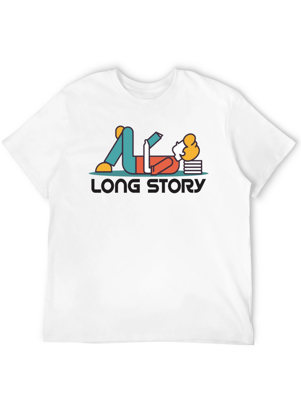 Long Story T-Shirt - Relaxed Reader Graphic Tee