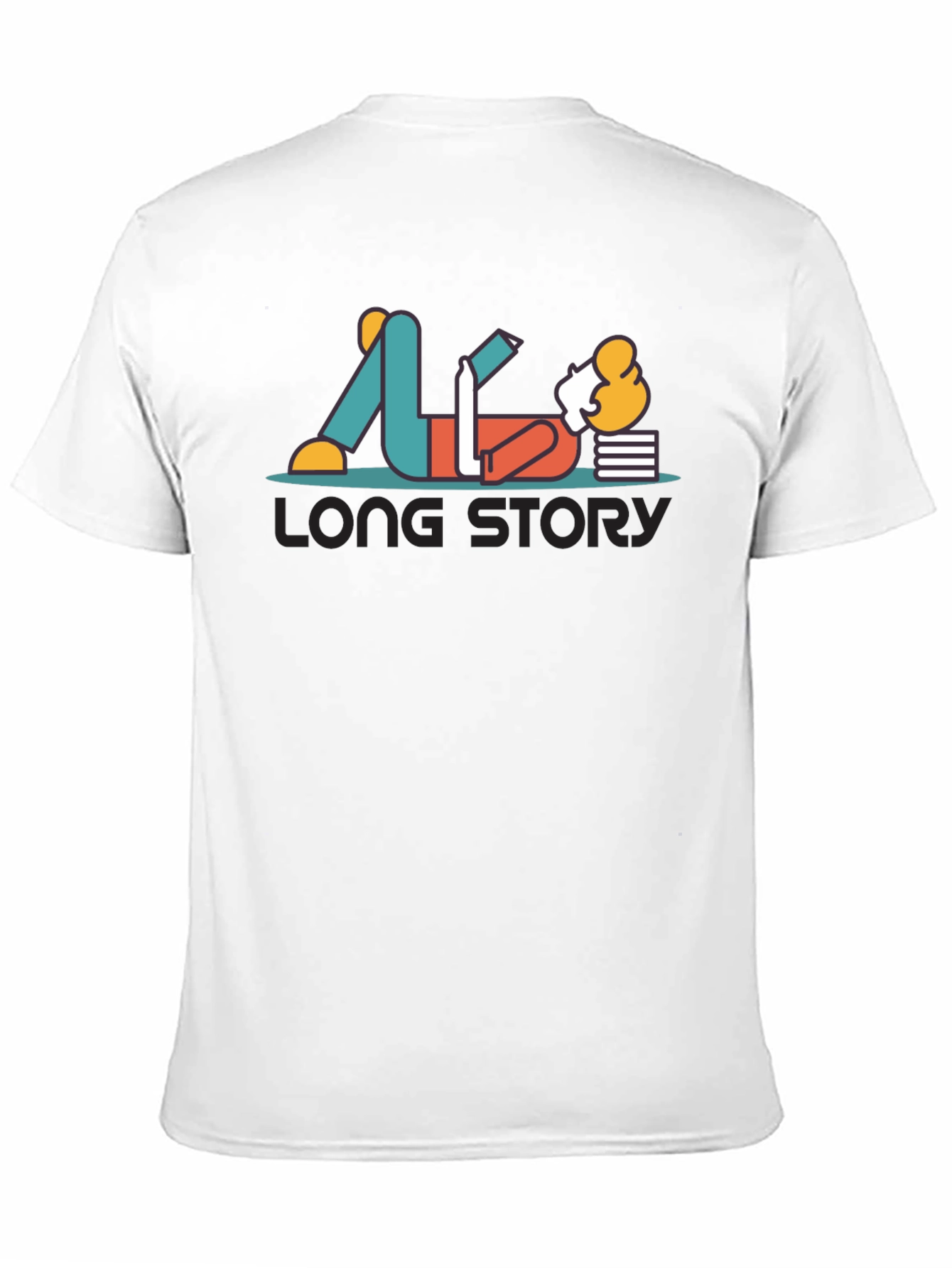 Long Story T-Shirt - Relaxed Reader Graphic Tee